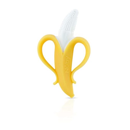 Nuby Nananubs Banana Massaging Toothbrush, Yellow - 1 Count (Pack of 1)