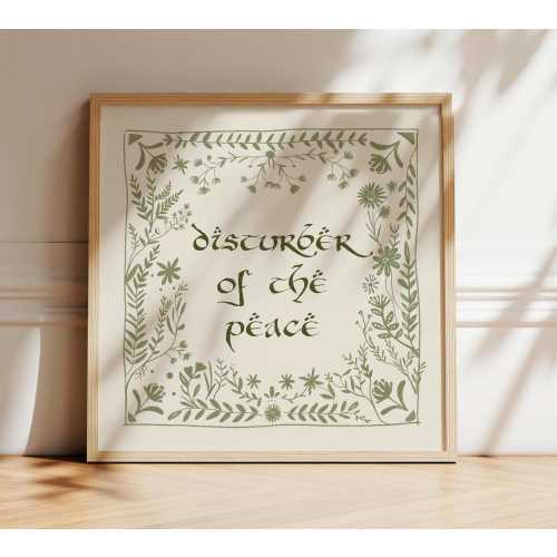 Disturber of the Peace Nursery Print, LOTR Artwork