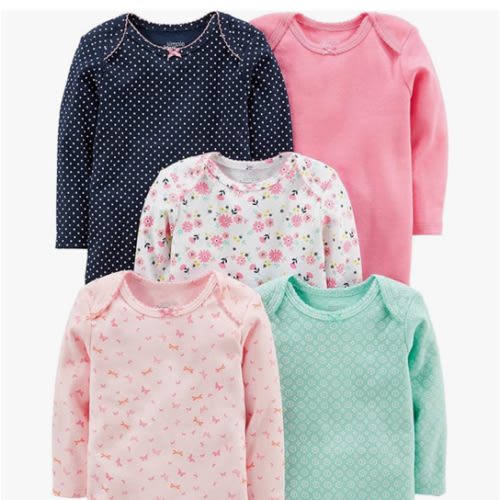Simple Joys by Carter's baby-girls 5-pack Long-sleeve Bodysuit