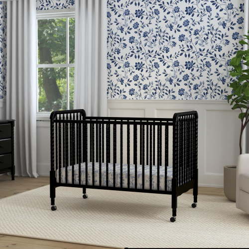 DaVinci Jenny Lind 3-in-1 Convertible Crib, Ebony Finish, with Toddler Bed and Daybed Conversion