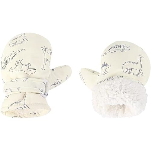 Fleece Lined Mittens for Baby Boys Girls,Baby Toddler Little Kids Winter Gloves Mittens - 2 Pair Pack- 6-24M