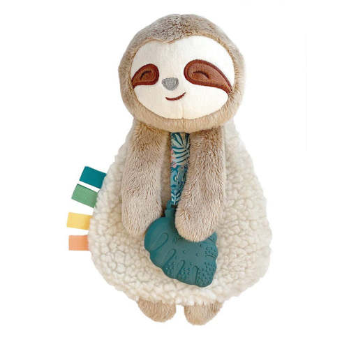 Itzy Lovey™ Plush and Teether Toy - Peyton the Sloth