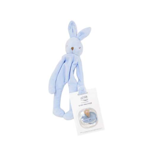 Bunny Lovey / Paci Holder - Blue