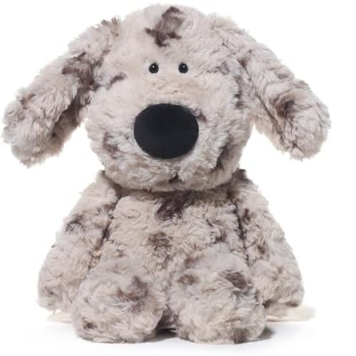 Cartoon Dog Stuffed Animals Dalmatian Plush Toys Dog 11.8 inches Soft and Premium Puppy Plush Toy Gift for for Babies Children Adults, Gray Spots with Big Nose Long Ears