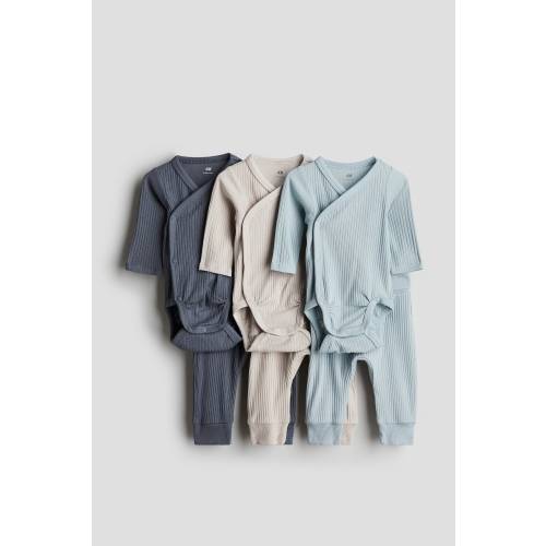 6-piece Ribbed Cotton Set