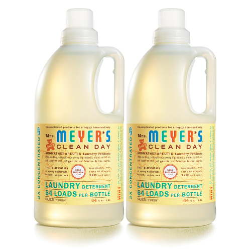 Mrs. Meyers Laundry Detergent, Baby Blossom, 64 fl oz