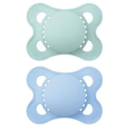 Mam Matte Original Unprinted Pacifier 0-6 Months - Boy - 2pc