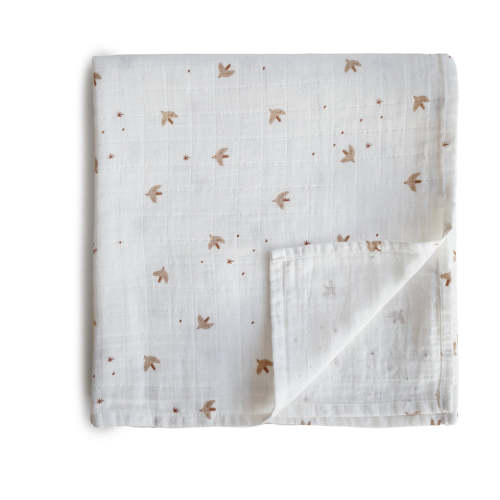 Organic Cotton Mushie Baby Muslin Swaddle Blanket