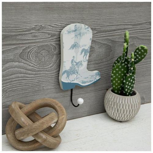 Cowboy Boot Wood Wall Hook
