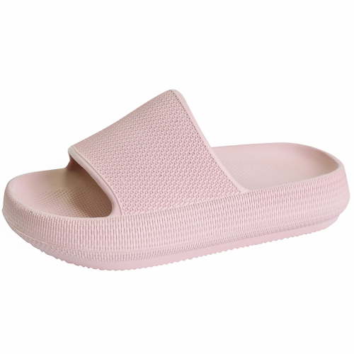 Kid's Cloud Slides Girls Boys Pillow Slippers Comfort Non-Slip Thick Sole Slippers Summer Beach Shoes Pink 3 Big Kid