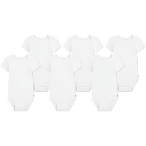 Huggies Basic Bodysuit (6 Pack) - Bright White, 0-3 M