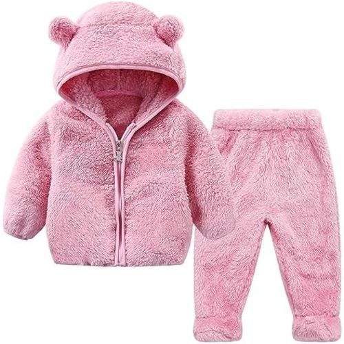 Newborn Boys Girls 0-6 Months Winter Jackets For Baby Pants Coat Flecee Clothes