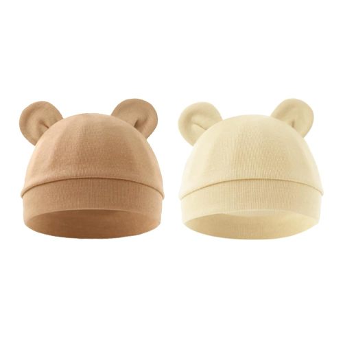 Jastore Newborn Baby Hat Bear Ears Infant Caps Baby Boy Girl Toddler Hats Infant Beanie Caps for 0-3 Months