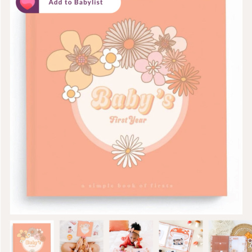 Flower Child Memory Baby Book – Lucy Darling