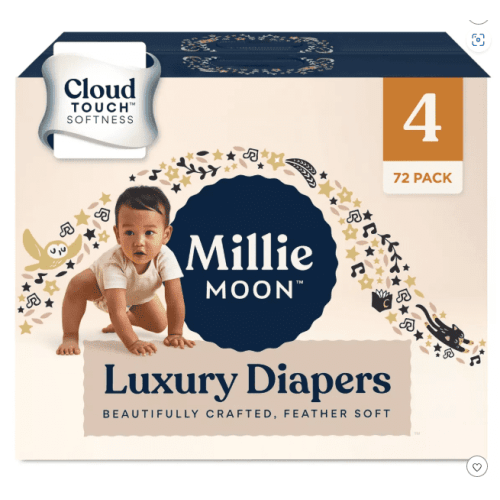 Millie Moon Disposable Diapers Size 4 Quantity 72