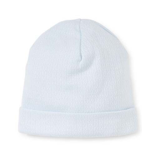 Newborn Blue Pointelle Hat