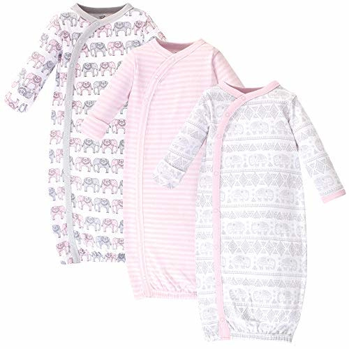 Touched by Nature Baby Girls' Organic Cotton Kimono Gowns