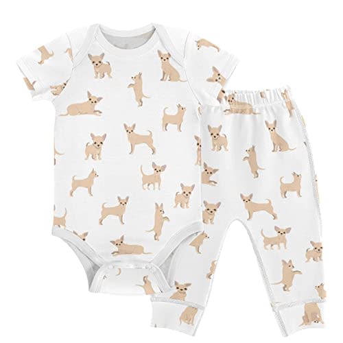 vvfelixl Baby Bodysuits Pants Sets Gnome Mushroom Short Sleeve Baby Clothes for Boys Girls 3M