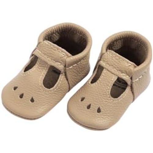 Freshly Picked First Pair Baby Girl Mary Jane Shoes - Leather Baby Moccasins - Soft Sole Baby Shoes, Infant Shoes, Crib Shoes