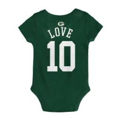 Green Bay Packers Newborn #10 Jordan Love Bodysuit at the Packers Pro Shop