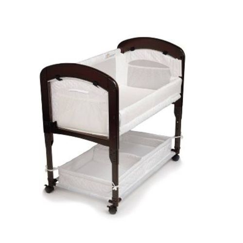 Arm's Reach Cambria Co-sleeper Bassinet - Espresso/white