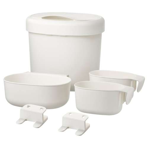 ÖNSKLIG Stor baskets changing tbl set of 4 - white