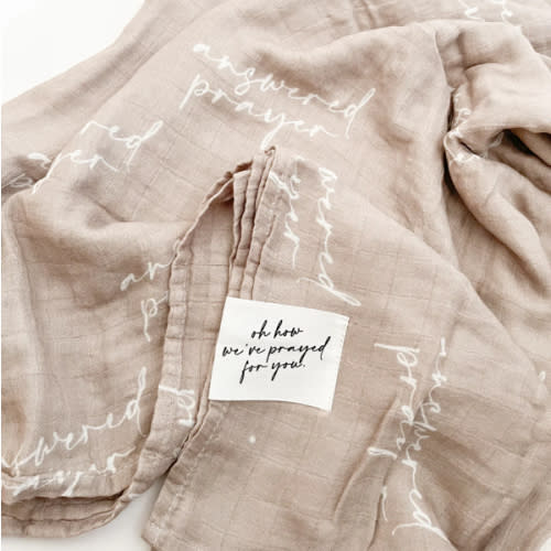 Answered Prayer Swaddle Blanket – OUR HOUSE ABOVE