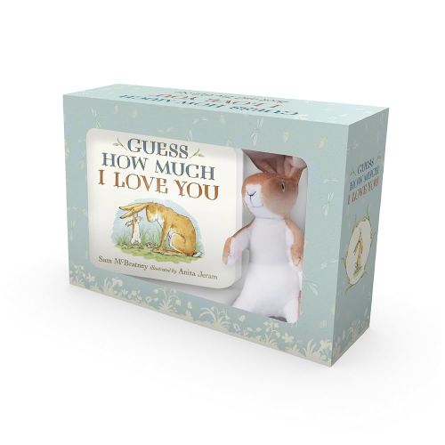 Guess How Much I Love You: Deluxe Book and Toy Gift Set: (Adorable Baby Shower Gift Set - Classic Board Book About Loving Right Up to the Moon and Back with Plush, Stuffed Bunny Rabbit & Box)