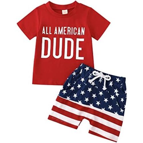 YINGISFITM Toddler Baby Boy Clothes Letter Short Sleeve T Shirt Top Boys Shorts with Pocket Cute Summer Outfit 2Pcs Set