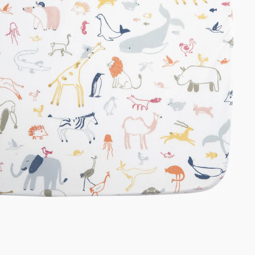 Pehr Brushed Organic Cotton Crib Sheet - Into The Wild