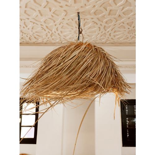 Luminaire Abat-jour /Suspension Parasol Fibre Naturelle Maroc Emma Desert Range Seagrass Abat-Jour ,Lustre Luminaire Abat-Jour Palmier