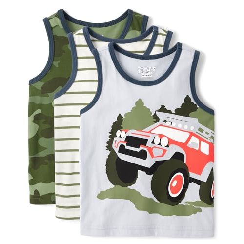 The Children's Place Boys' and Toddler Assorted Sleeveless Tank Tops