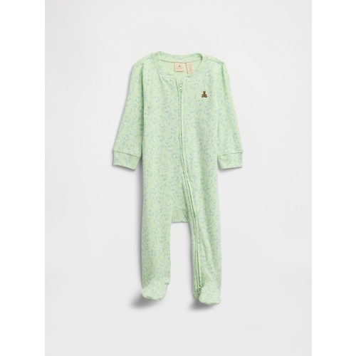 Baby Print Two-Way Zip One-Piece