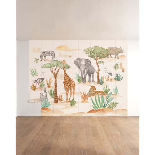 Wild Animals Wall Mural