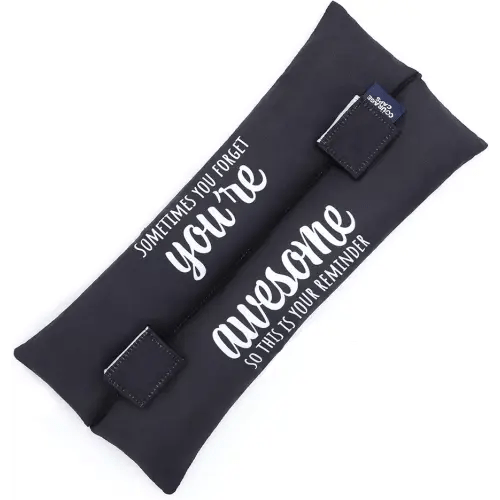 Post Surgery Seatbelt Pillow, Chemo Port Pillow, Cushion Post Surgery for Mastectomy, After Heart Surgery, Hysterectomy Pillow for Car, Breast Cancer Seatbelt Cover - Awesome in Black