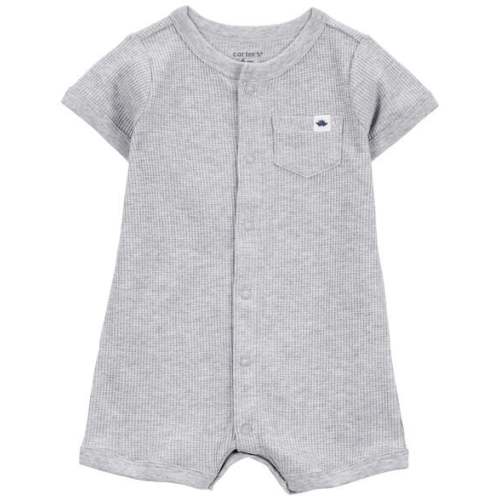 Baby Thermal Short-Sleeve Romper - Gray - Carter's | Carter's