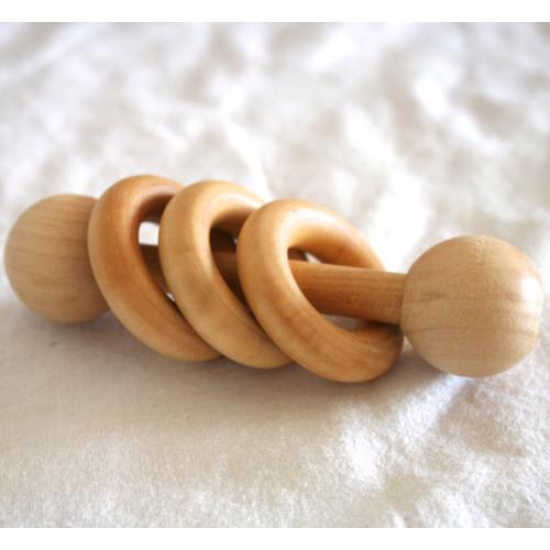 Essential Montessori Classic Wooden Ring Shaker