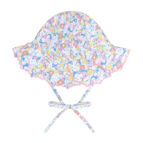 baby jasmine blossom scalloped sun hat