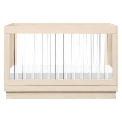 Babyletto Harlow Acrylic 3-in-1 Convertible Crib with Toddler Bed Conversion Kit - 2Modern