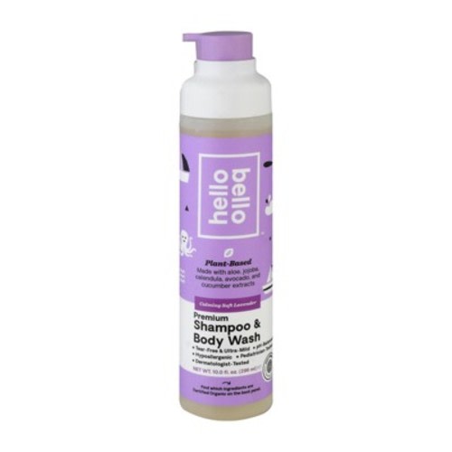 Hello Bello Calming Soft Lavender Premium Shampoo and Body Wash - 10 fl oz