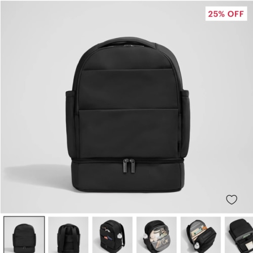 Away - The Double Diaper Backpack in Black