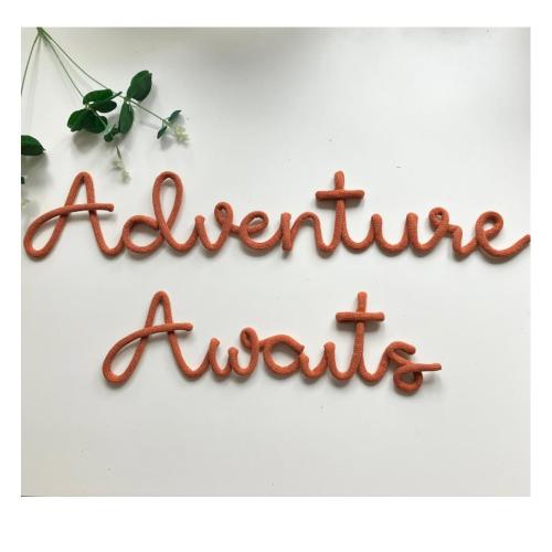 Explore with Style: Adventure Awaits Sign for Kids Room Decor