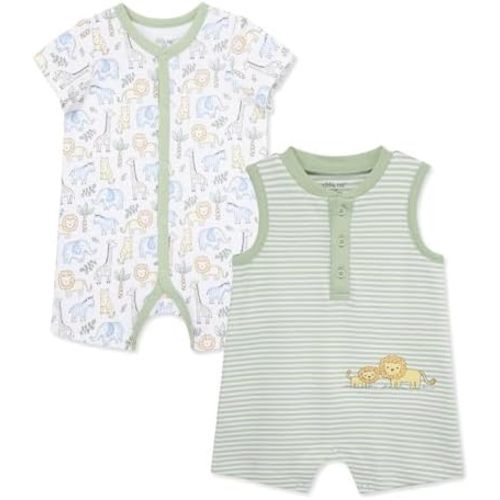 Little Me Baby Boys 2-pack of Rompers