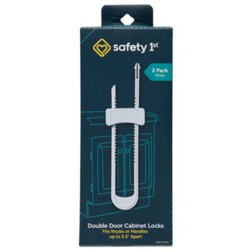 Safety 1st Double Door Baby-proofing Cabinet Lock - 2pk - White