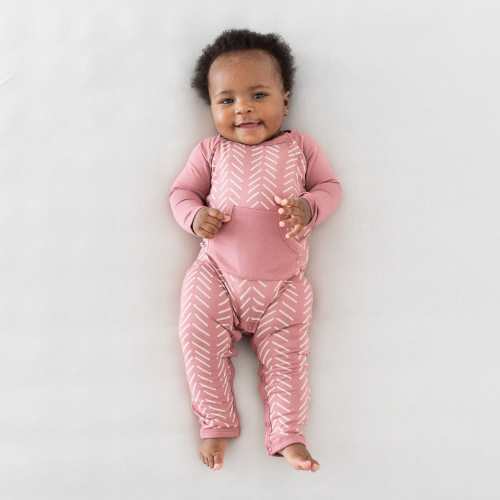 Longall in Dusty Rose Herringbone