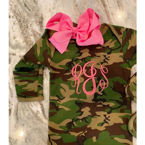 Camo Girl, Baby Girl Clothes, Newborn Layette, Coming Home Outfit, Newborn Outfit, Baby Camo