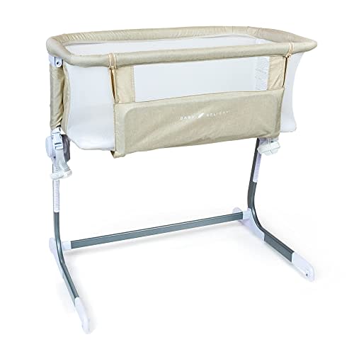 Baby Delight Beside Me Dreamer Bassinet | Bedside Sleeper | 8-Position Height Adjustment | Golden Grain