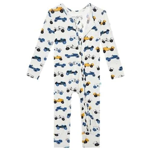 Posh Peanut Convertible Baby Sleepers - Boys Footless Baby Pajamas with 2 Way Zipper for Easy Diaper Changes