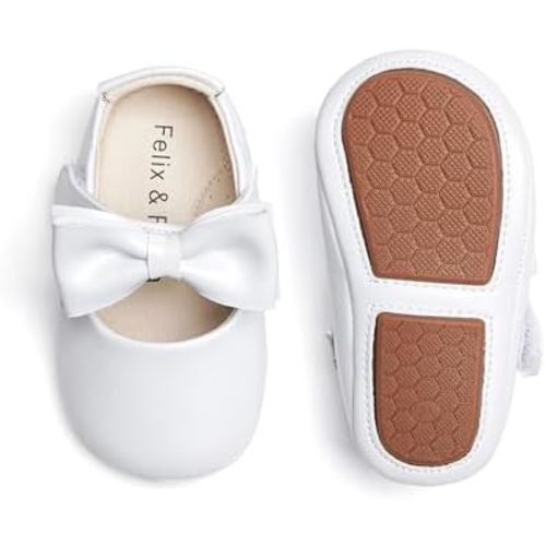Soft Sole Baby Dress Shoes - Infant Baby Walking Shoes Moccasinss Rubber Sole Crib Shoes.