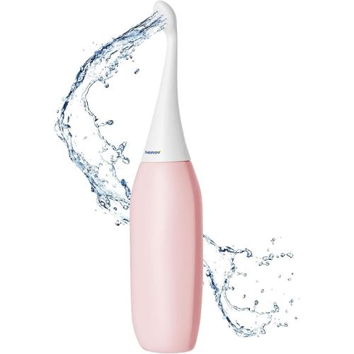 HAPPYPO Butt Shower - Portable Bidet with Travel Bag - Easy-Bidet 2.0 Replaces Wet Wipes and Shower Toilet - Rose